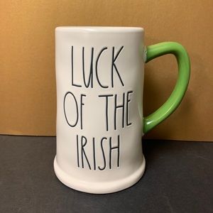Rae Dunn brand new LUCK OF THE IRISH Beer Mug